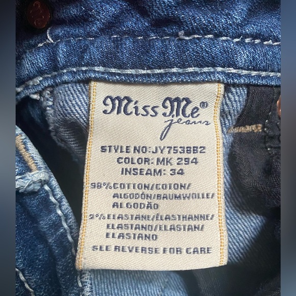 Miss Me jeans. Boot cut size 30 inseam 34 - Picture 3 of 7